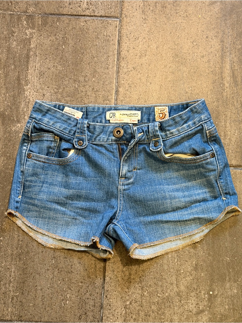 Vintage Y2K Chip & Pepper California Denim Shorts Size 5
